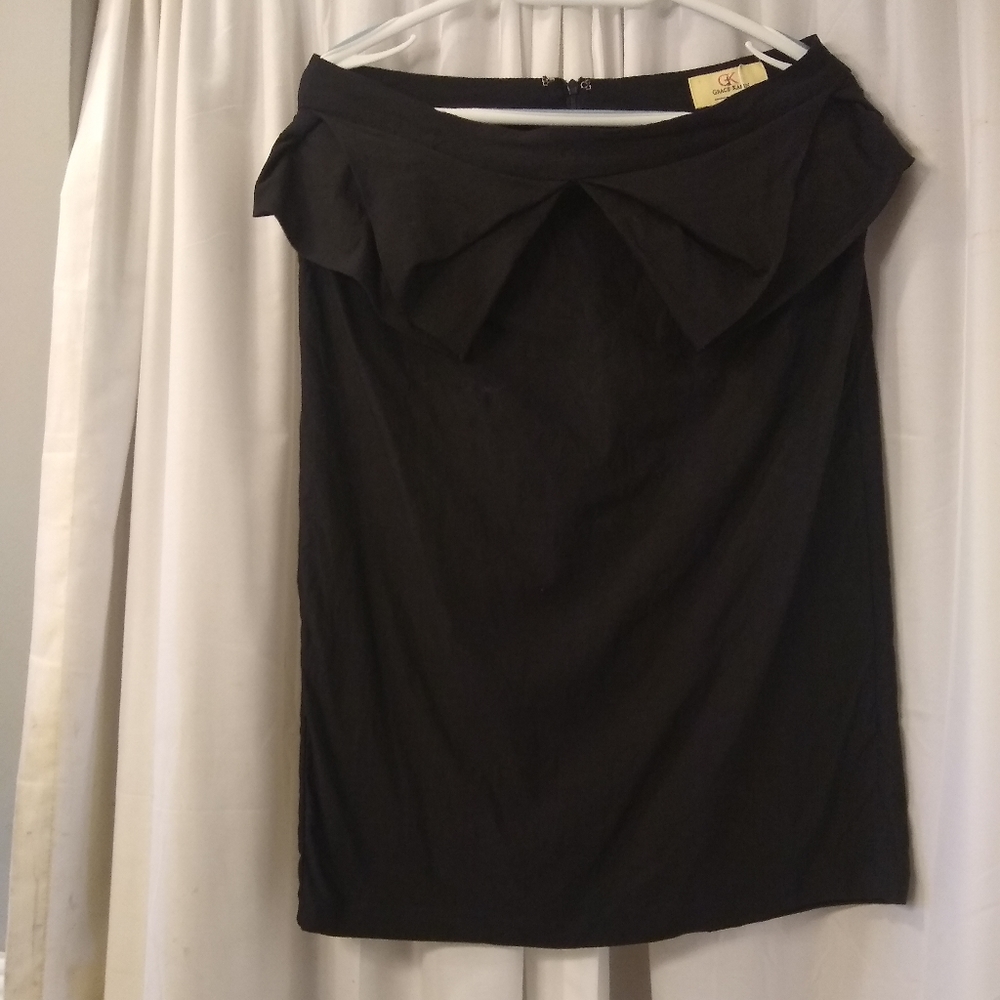 Ruffle Front Pencil Skirt